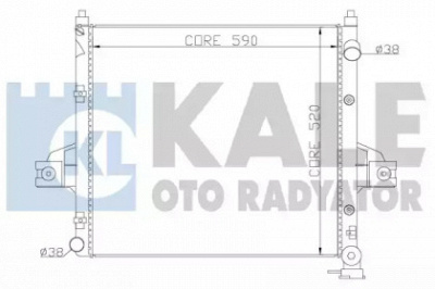 KALE OTO RADYATOR 342090 -  Радиатор, охлаждение двигателя